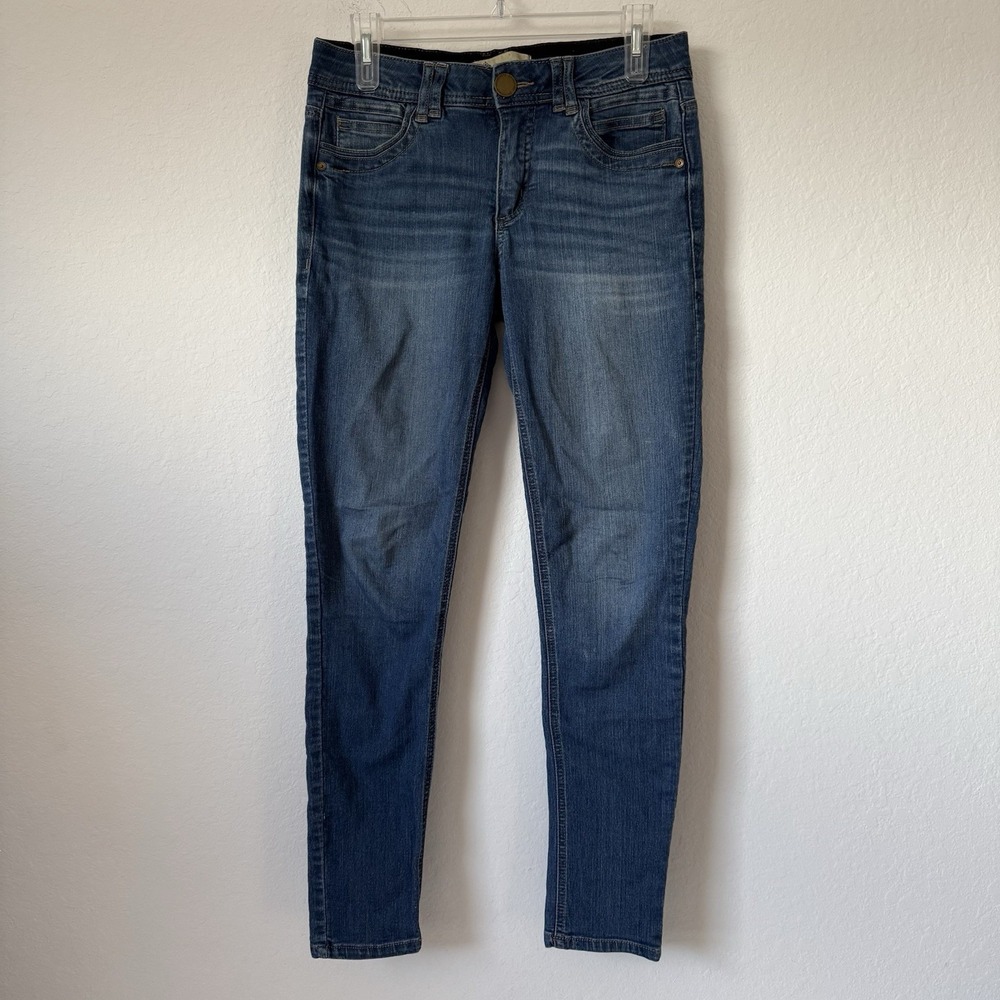 Democracy Jeans Womens 2 Blue Skinny Stretch Ab Technology Denim